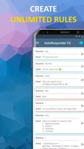 Автоответчик для Telegram - скриншот 3