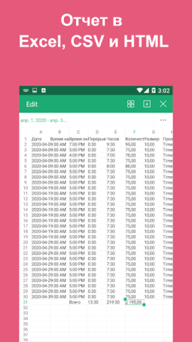 Timesheet - скриншот 4