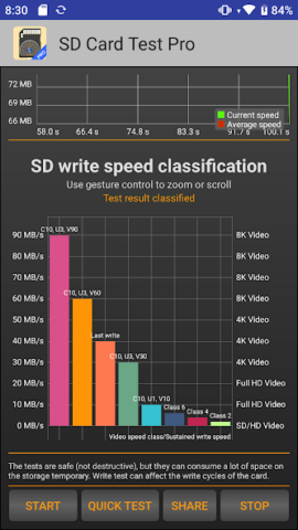 SD Card Test Pro - скриншот 3
