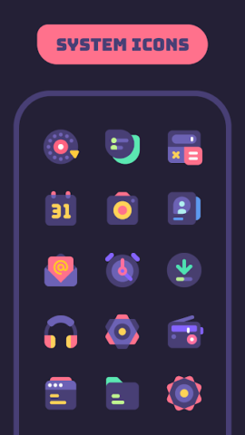 Mello Night Icon Pack - скриншот 1