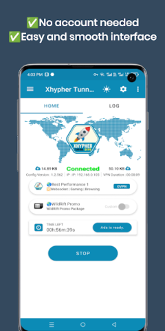 Xhypher Tunnel Pro - скриншот 2