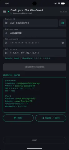 Configure PIA WireGuard - скриншот 2