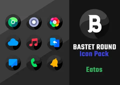 Bastet — Icon Pack (Round) - скриншот 1