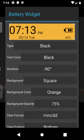 Battery Widget - скриншот 6