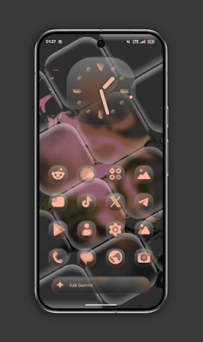 Glassy MaterialYou Icons - скриншот 1
