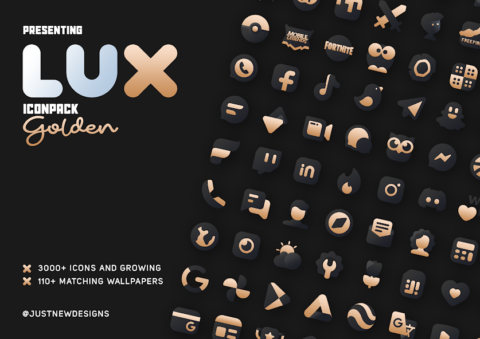 Gold IconPack : LuXGold - скриншот 1