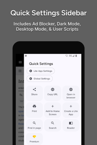 Hermit — Lite Apps Browser - скриншот 3