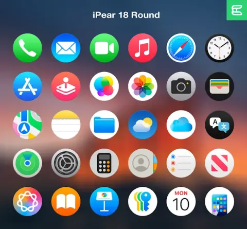 iPear Pro — Icon Pack (Round) - скриншот 1