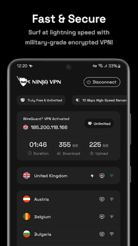 Ninja VPN - скриншот 2